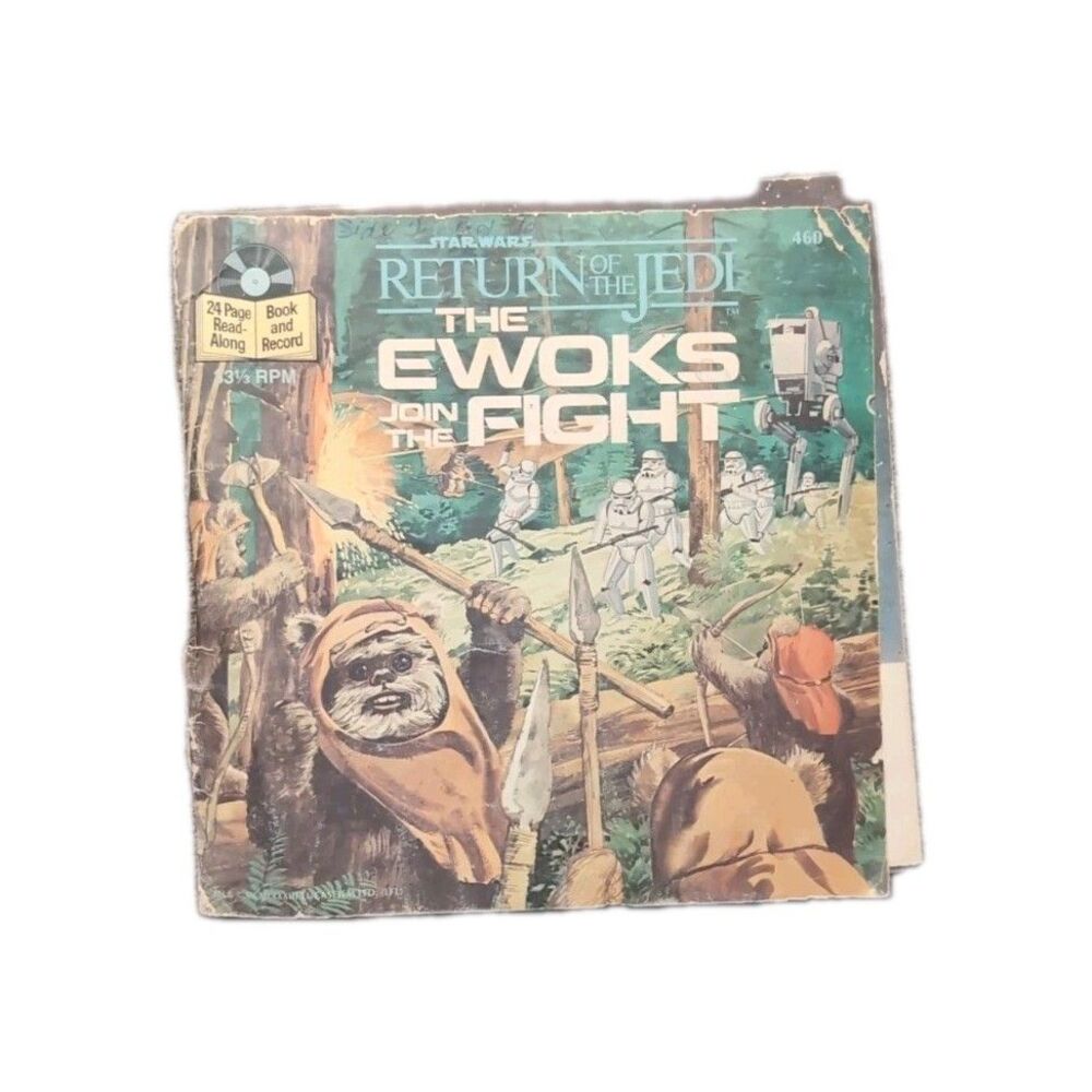 1983 Star Wars "Return of the Jedi: The Ewoks Join the Fight" Read-Along Book